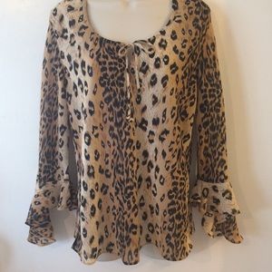 Animal print top